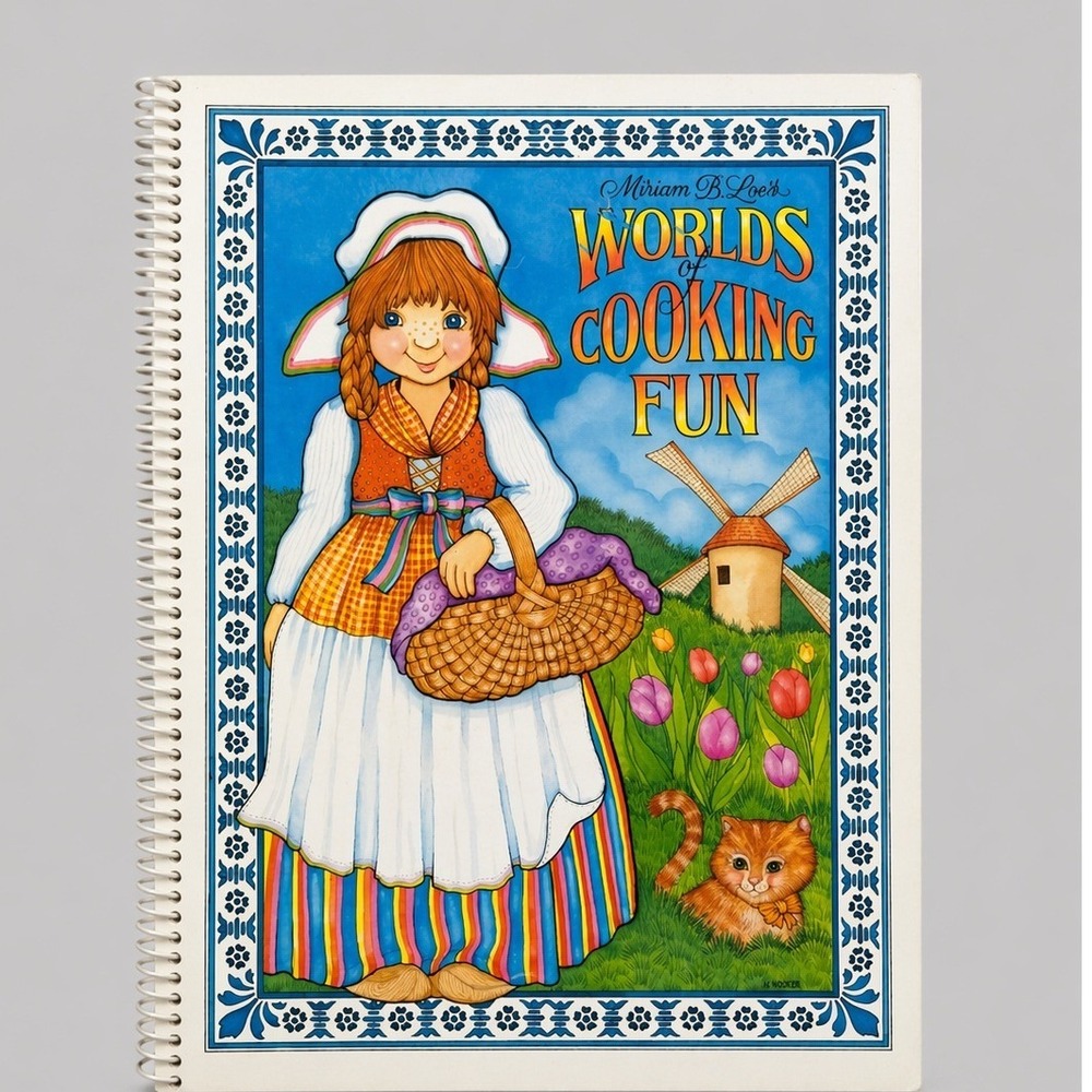 Miriam Loo Worlds of Cooking‎ Fun Cookbook for Children 1981 Vintage Current Inc
